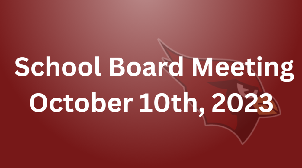 October 10th School Board Meeting October 10th, 2023