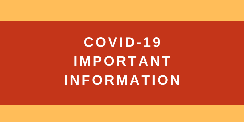 Covid-19 Important Information
