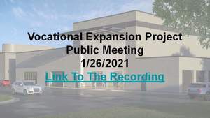 Fairmont Area Schools Vocational Expansion Project Recording Link