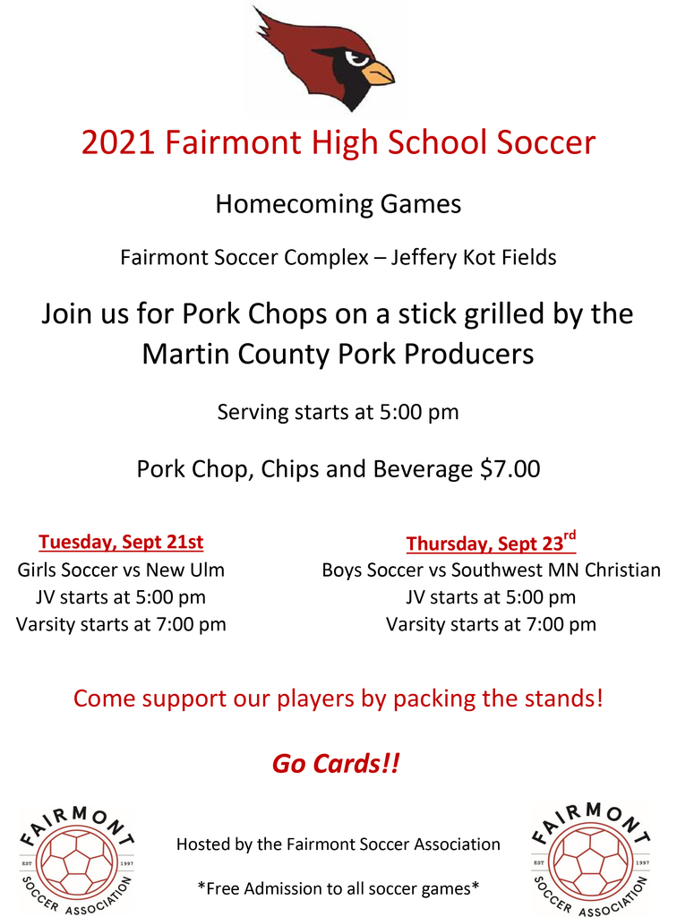 Soccer Homecoming Tailgate