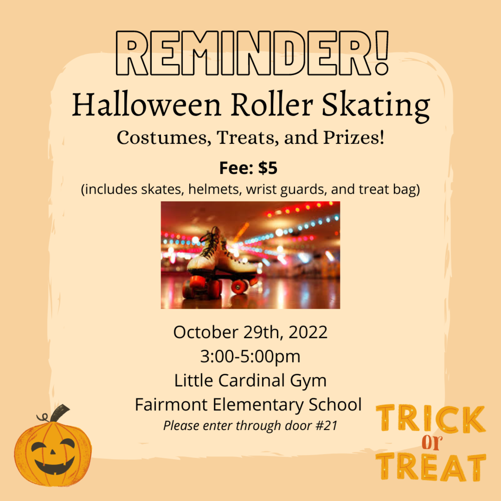 Reminder Halloween Roller Skating